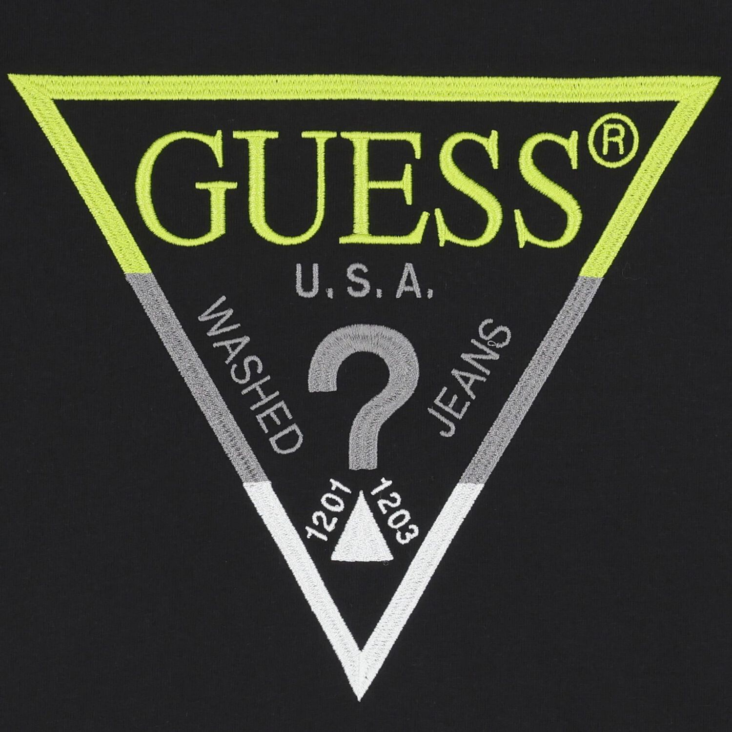 بلوزة سوداء بأكمام طويلة بشعار للأولاد, 2, hi-res