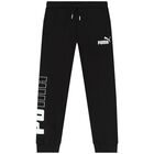 Boys Black Logo Joggers, 1, hi-res