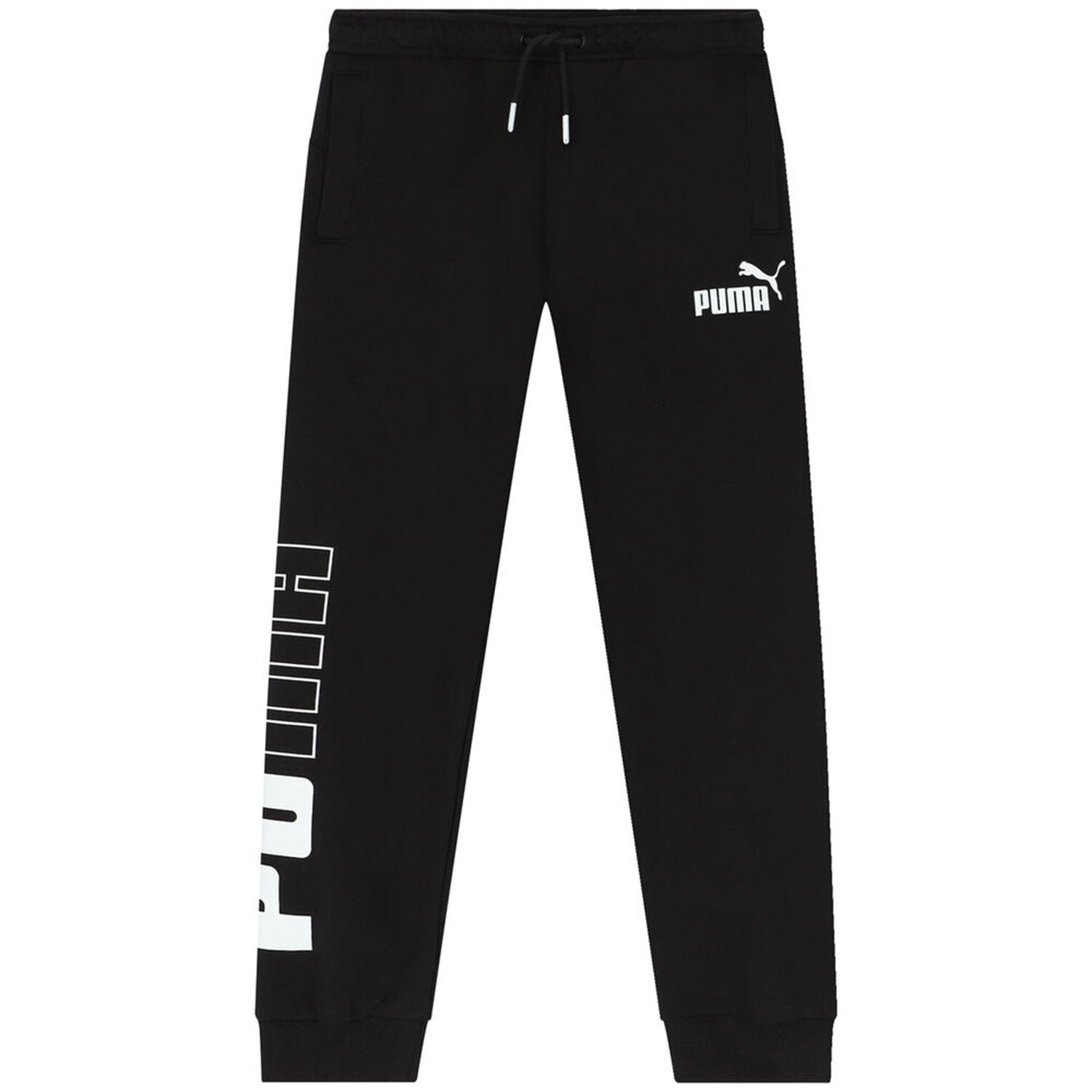 Boys Black Logo Joggers, 1, hi-res