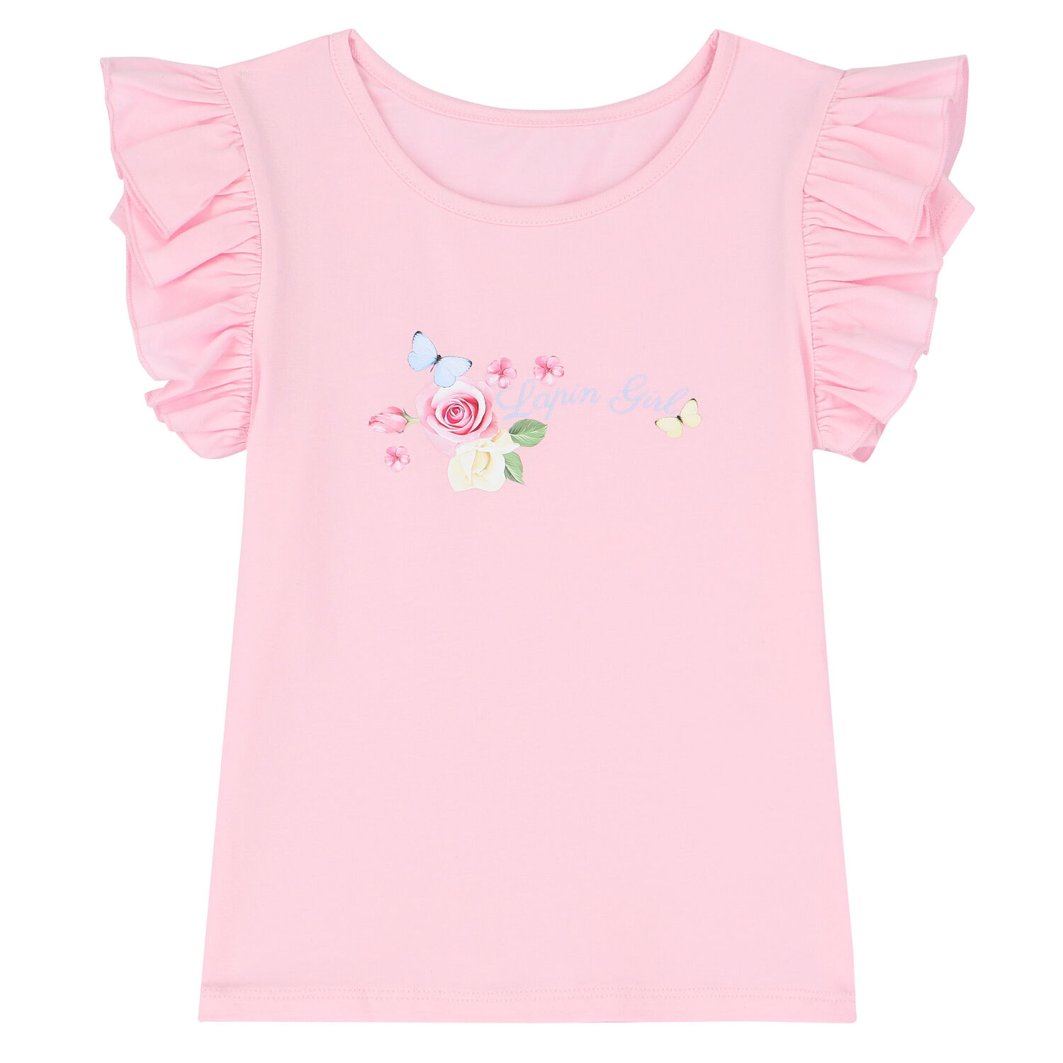 طقم تنورة بطبعة الزهور باللون الوردي للعيد  , 1, hi-res image number null