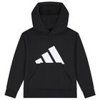 Black Logo Hooded Top, 1, hi-res