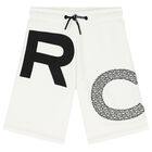 Boys Ivory Logo Shorts, 2, hi-res