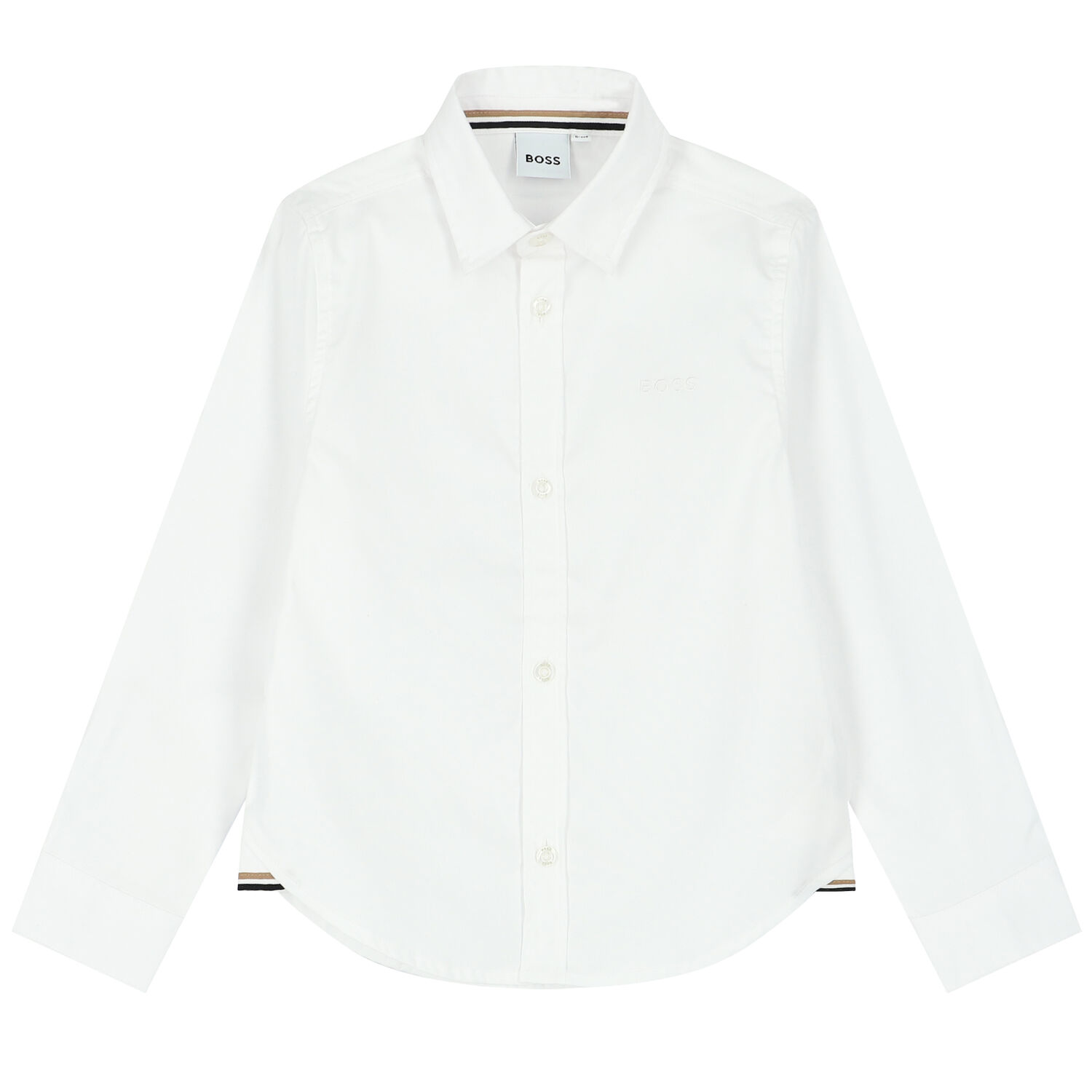 قميص بالشعار باللون الابيض للاولاد, 1, hi-res