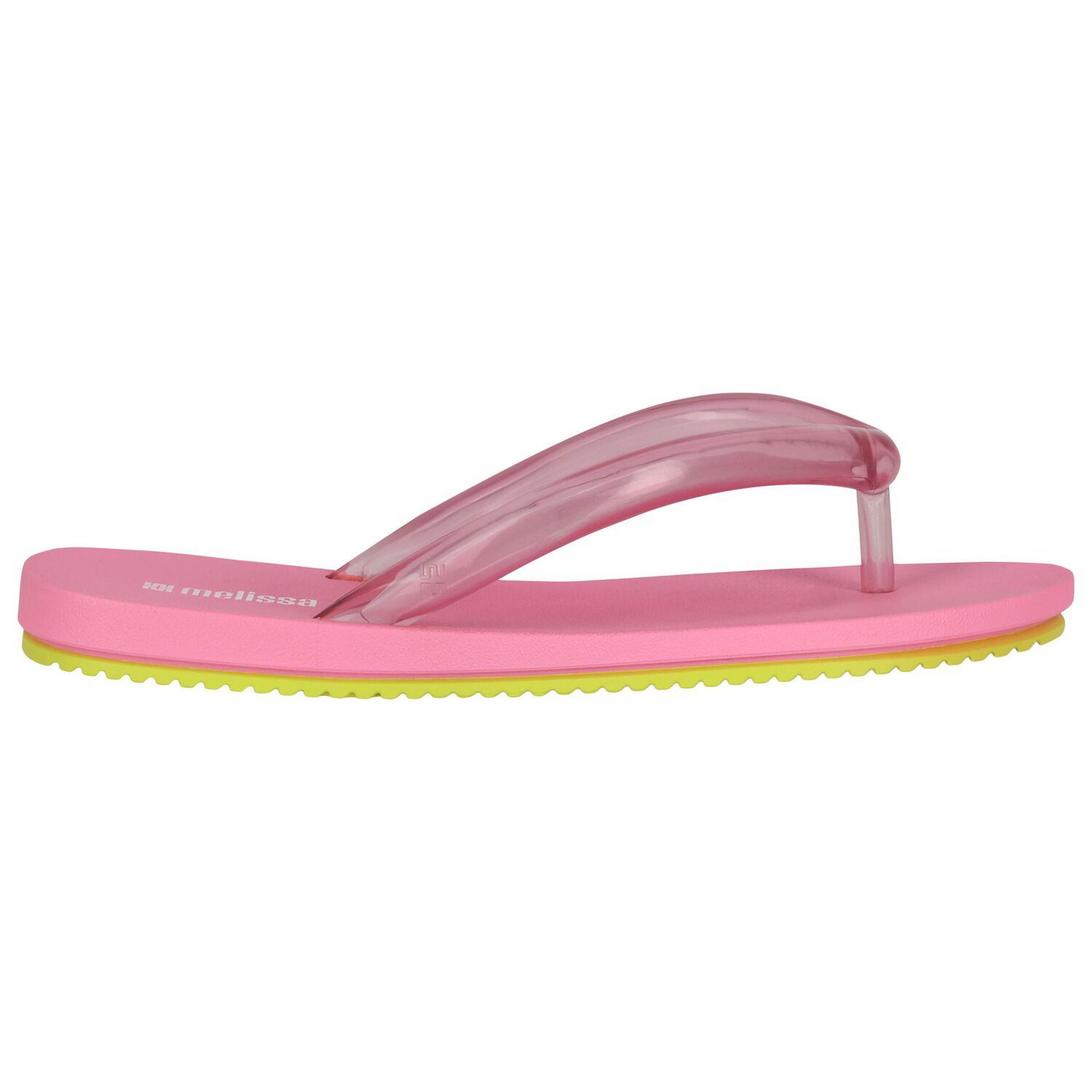 Girls Pink Logo Flip Flops, 1, hi-res