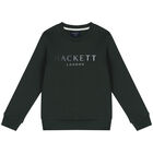 سويت شيرت أولاد بالشعار باللون الاخضر, 2, hi-res