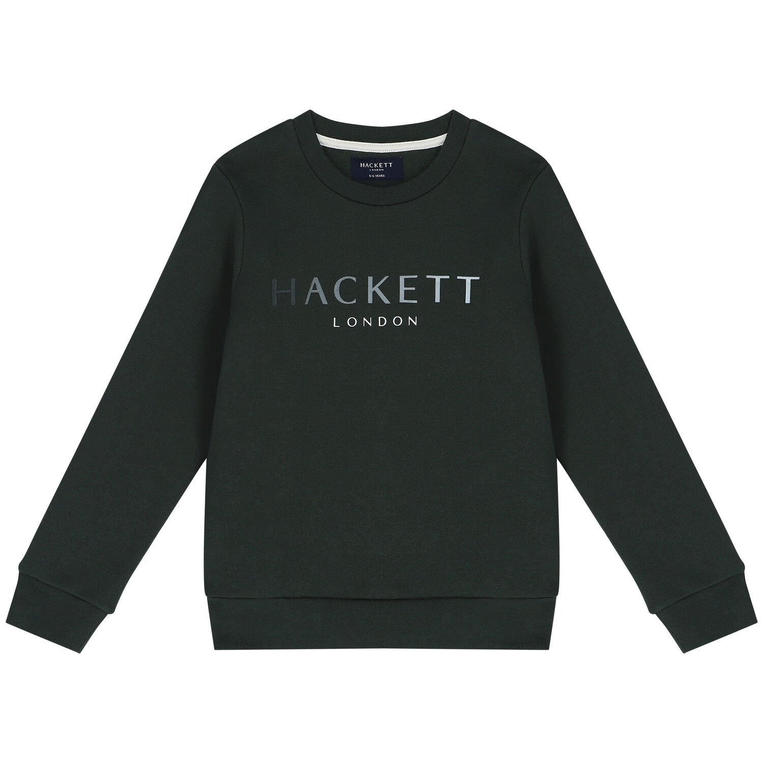 سويت شيرت أولاد بالشعار باللون الاخضر, 2, hi-res