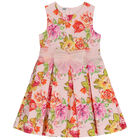 Girls Pink Floral Dress, 1, hi-res