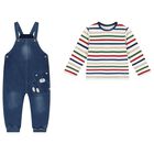 طقم دنغرى أولاد باللون العاجي و  الأزرق  , 1, hi-res