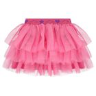 Girls White & Pink Heart Tulle Skirt Set, 1, hi-res