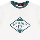 Boys White Logo T-Shirt, 1, hi-res