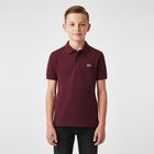 Boys Burgundy Logo Polo Shirt, 4, hi-res