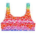 Girls Multi-Coloured Hearts Bikini, 1, hi-res