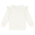 بدلة رياضية بنات بشعار الدب باللون العاجي, 1, hi-res