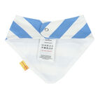 Baby Boys Blue & White Teddy Bib, 1, hi-res