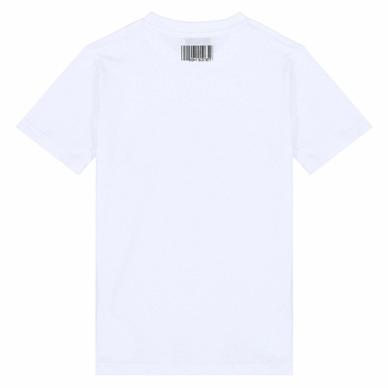 Boys White Logo Printed T-Shirt, 1, hi-res image number null