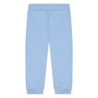 Baby Boys Blue & White Elephant Logo Tracksuit Set, 2, hi-res