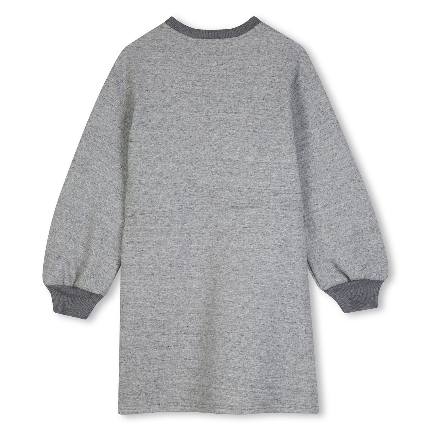 Girls Grey Logo Sweatshirt Dress, 1, hi-res