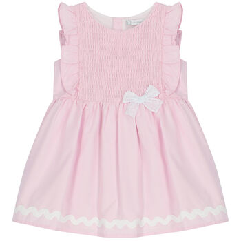 Younger Girls Pink Ruffled Dress