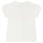 طقم ليجنز بطبعة الزهور باللونين الأبيض والأزرق للبنات, 2, hi-res