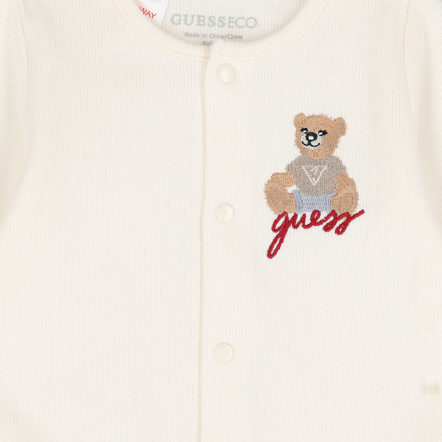 Baby Girls Ivory Teddy Bear Logo Babygrow Gift Set, 3, hi-res