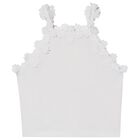 بلوزه دانتيل  للبنات باللون الابيض , 1, hi-res