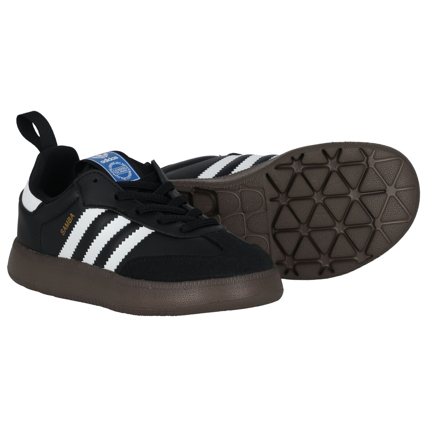 Black Samba Quickon Trainers, 1, hi-res