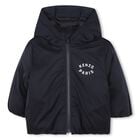 Younger Navy Blue Tiger Hooded Younger Jacket, 1, hi-res