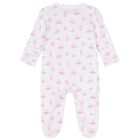 افرول بنات بطبعه جاهز للرقص باللون الابيض والوردى , 1, hi-res