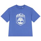 تي شيرت أزرق بشعار للأولاد, 1, hi-res