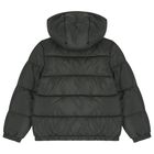 Boys Green Logo Padded Puffer Jacket, 1, hi-res
