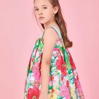 Girls Multicolor Floral Dress, 1, hi-res