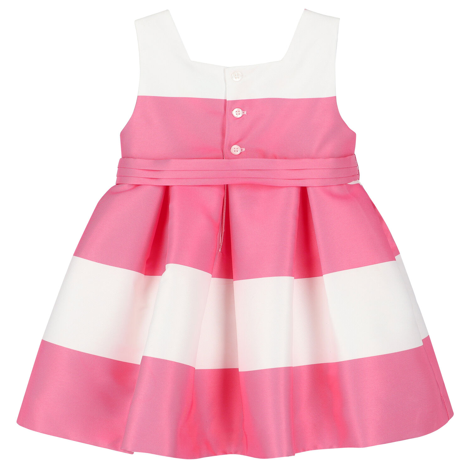 Younger Girls Pink Striped Dress, 1, hi-res image number null