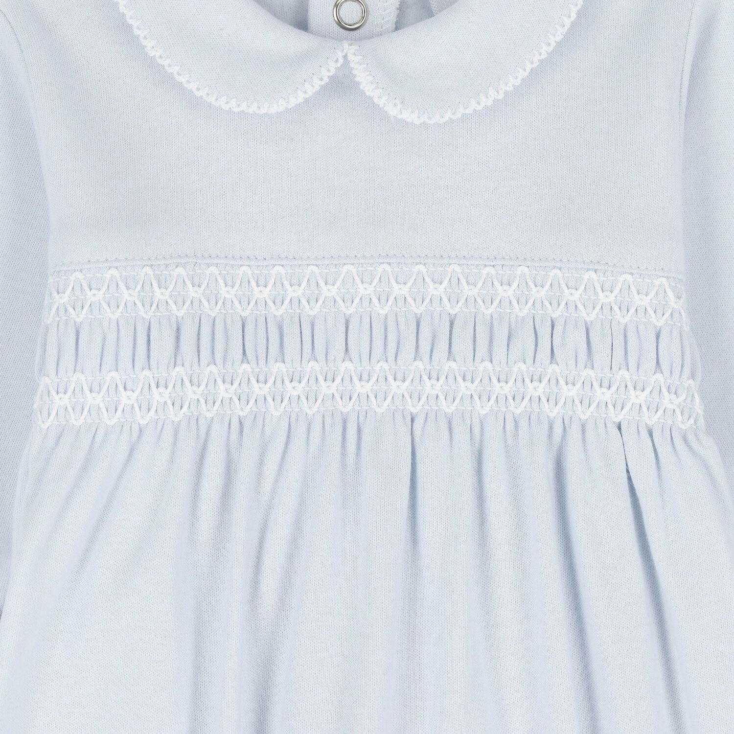 Baby Boys Blue Smocked Babygrow Gift Set, 1, hi-res