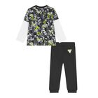 Baby Boys Grey Logo Joggers Set, 3, hi-res