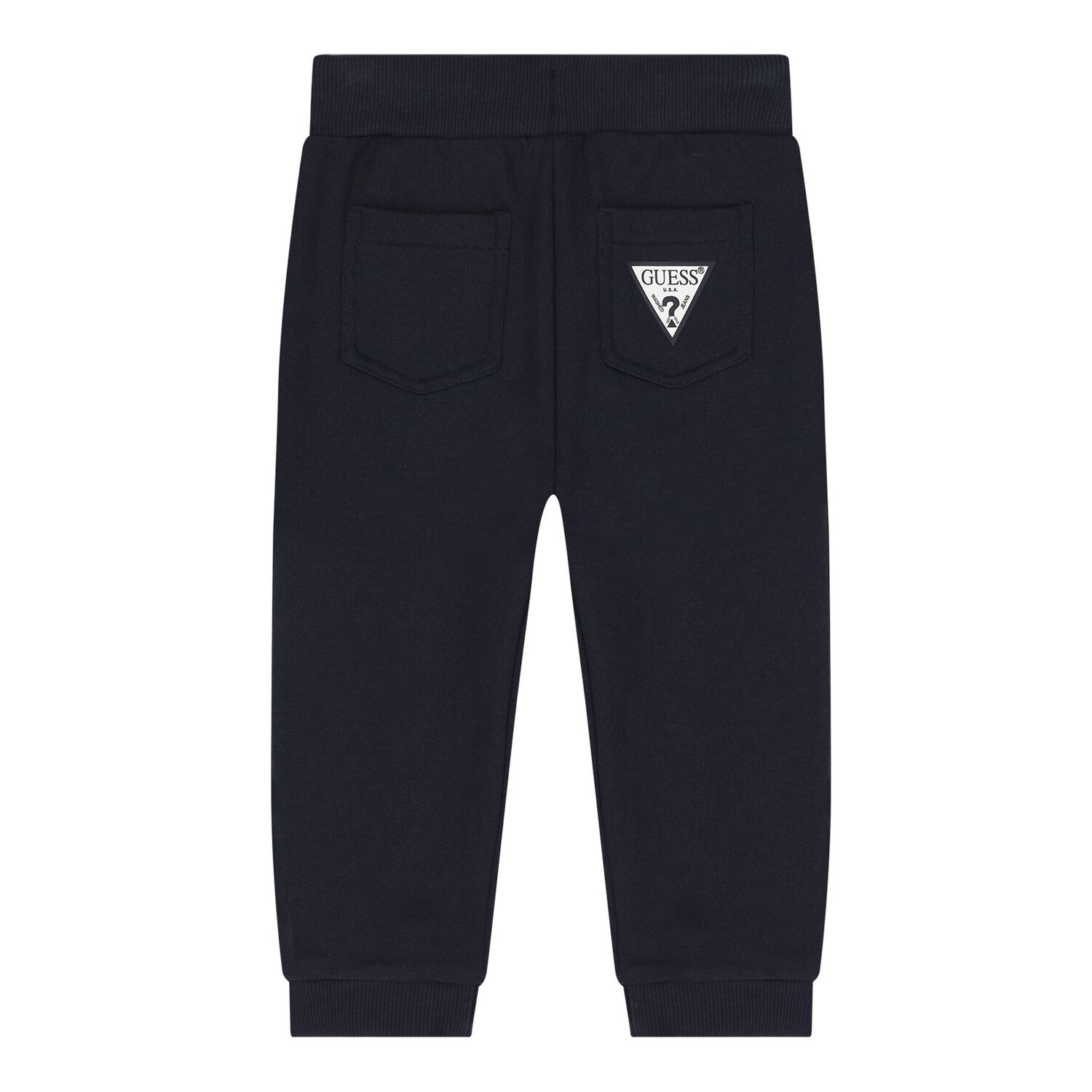 Baby Boys Navy Blue Logo Trouser Set, 2, hi-res