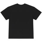 تيشيرت أولاد بالشعار باللون الاسود, 2, hi-res