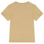 Boys Ivory & Beige Logo T-Shirt ( 2-Pack ), 13, hi-res