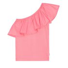 Girls Pink Ruffle Rebecca Top, 1, hi-res