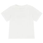 Younger Boys Ivory Logo T-Shirt, 1, hi-res