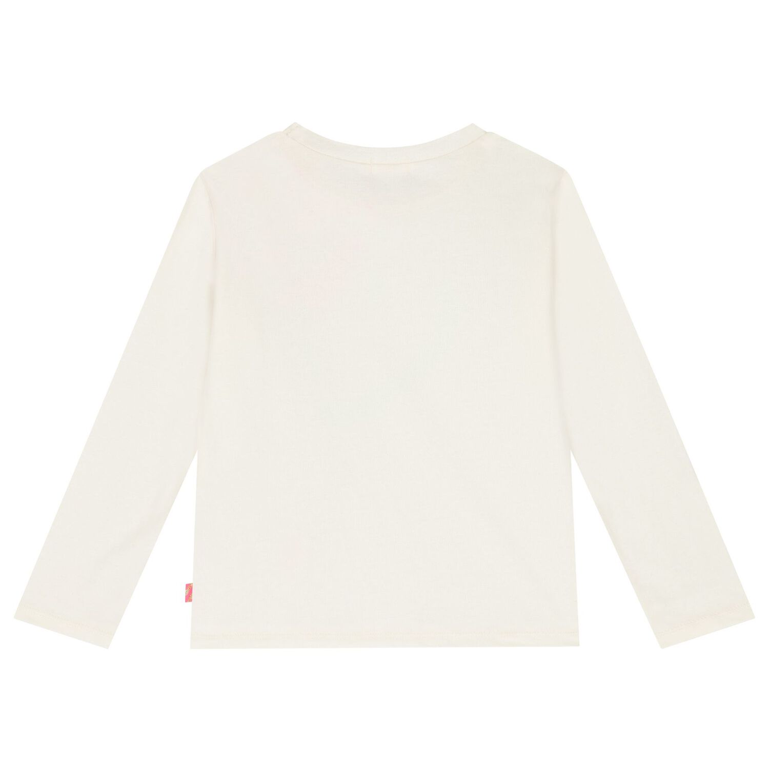 توب بنات بأكمام بالشعار باللون العاجي, 1, hi-res image number null