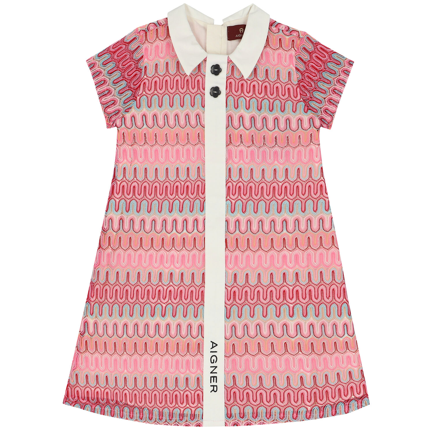 فستان دانتيل كروشيه باللون الوردي, 1, hi-res