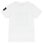 Boys White Logo T-Shirt, 3, hi-res