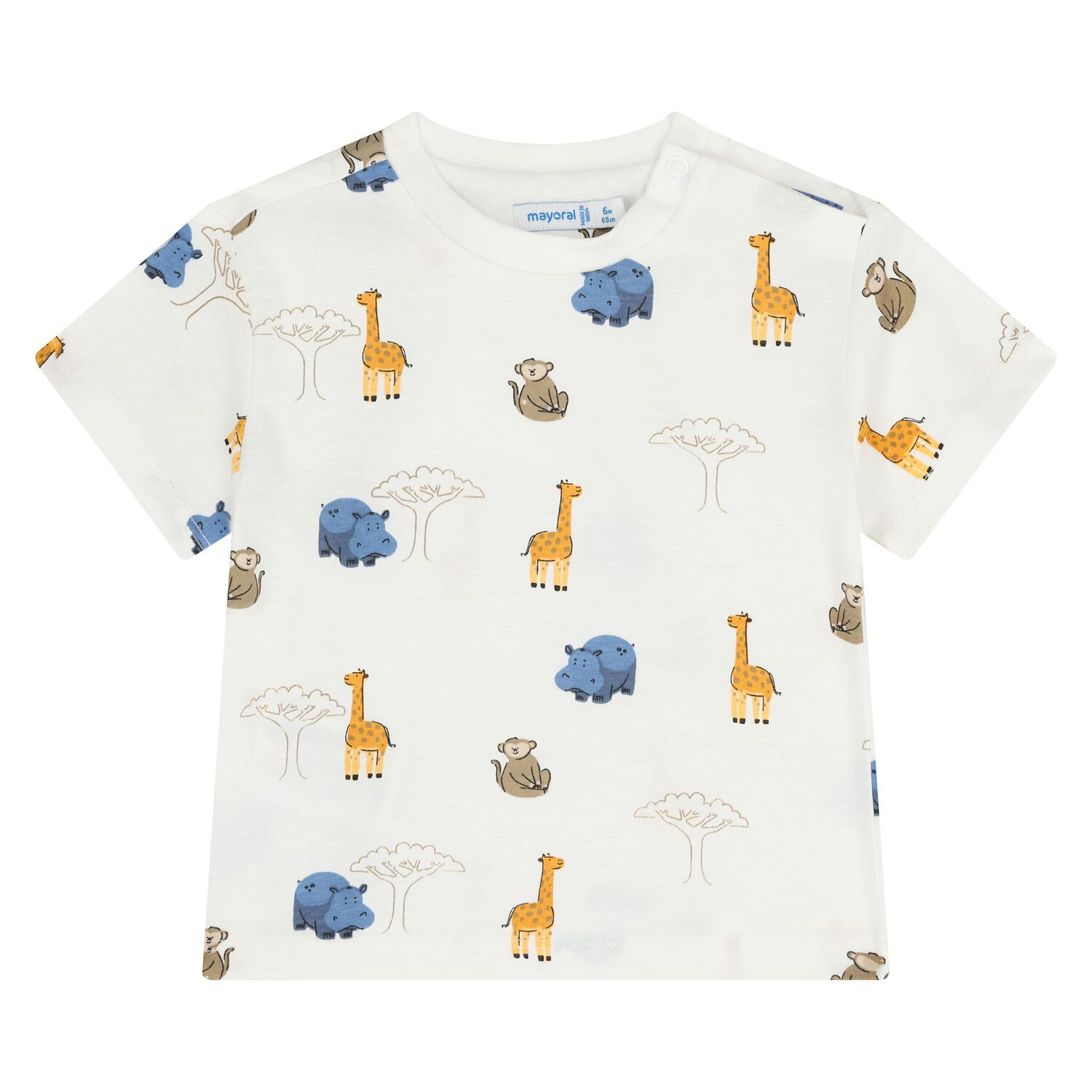 طقم شورت أبيض وبرتقالي وأزرق للأولاد الصغار, 2, hi-res