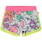 Girls White Tweety Bird Shorts, 1, hi-res