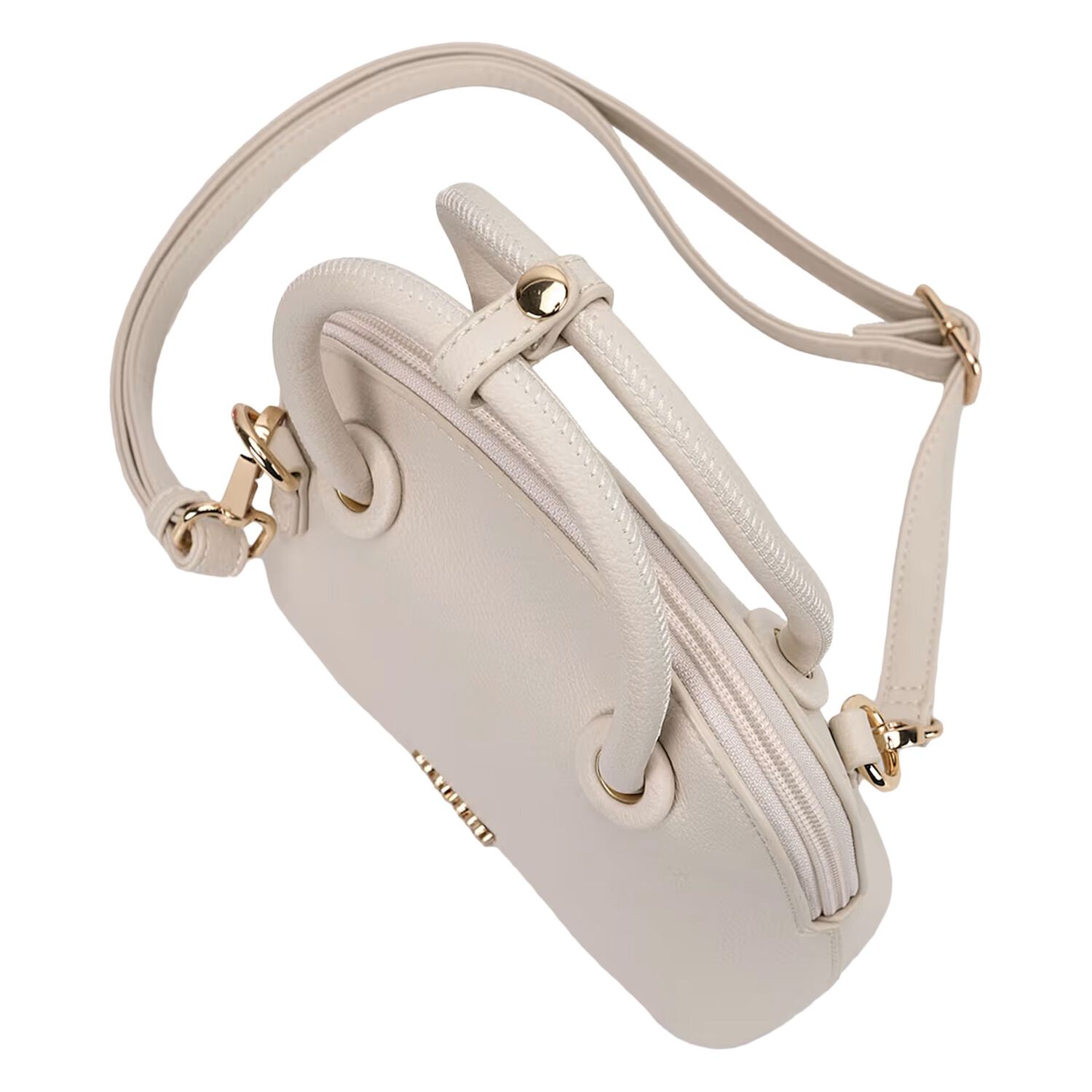 Girls Beige Logo Handbag, 2, hi-res