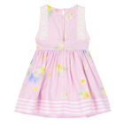 فستان عيد بطبعة الزهور باللون الوردي, 1, hi-res