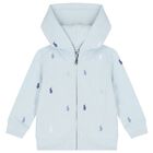 بدلة رياضية أولاد بالشعار باللون الأزرق, 1, hi-res