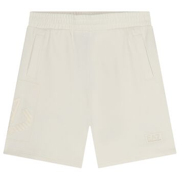 Boys Ivory Logo Shorts