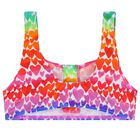 Girls Multi-Coloured Hearts Bikini, 1, hi-res