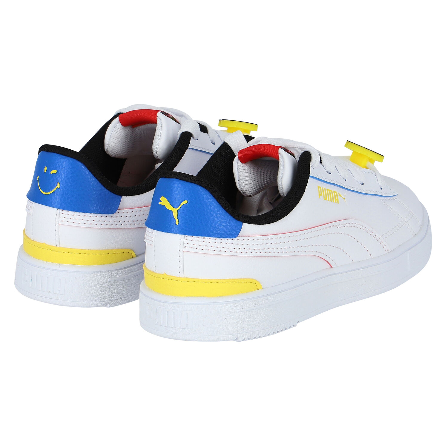 Boys White Serve Pro Smile World PS Trainers, 1, hi-res